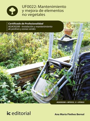 cover image of Mantenimiento y mejora de elementos no vegetales. AGAO0208
